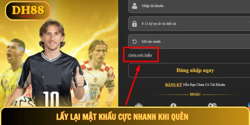 Lấy lại mật khẩu cực nhanh khi quên